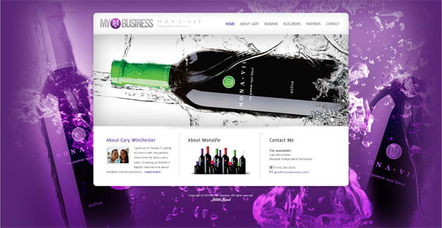 my mv business monavie website artistic liquid 2